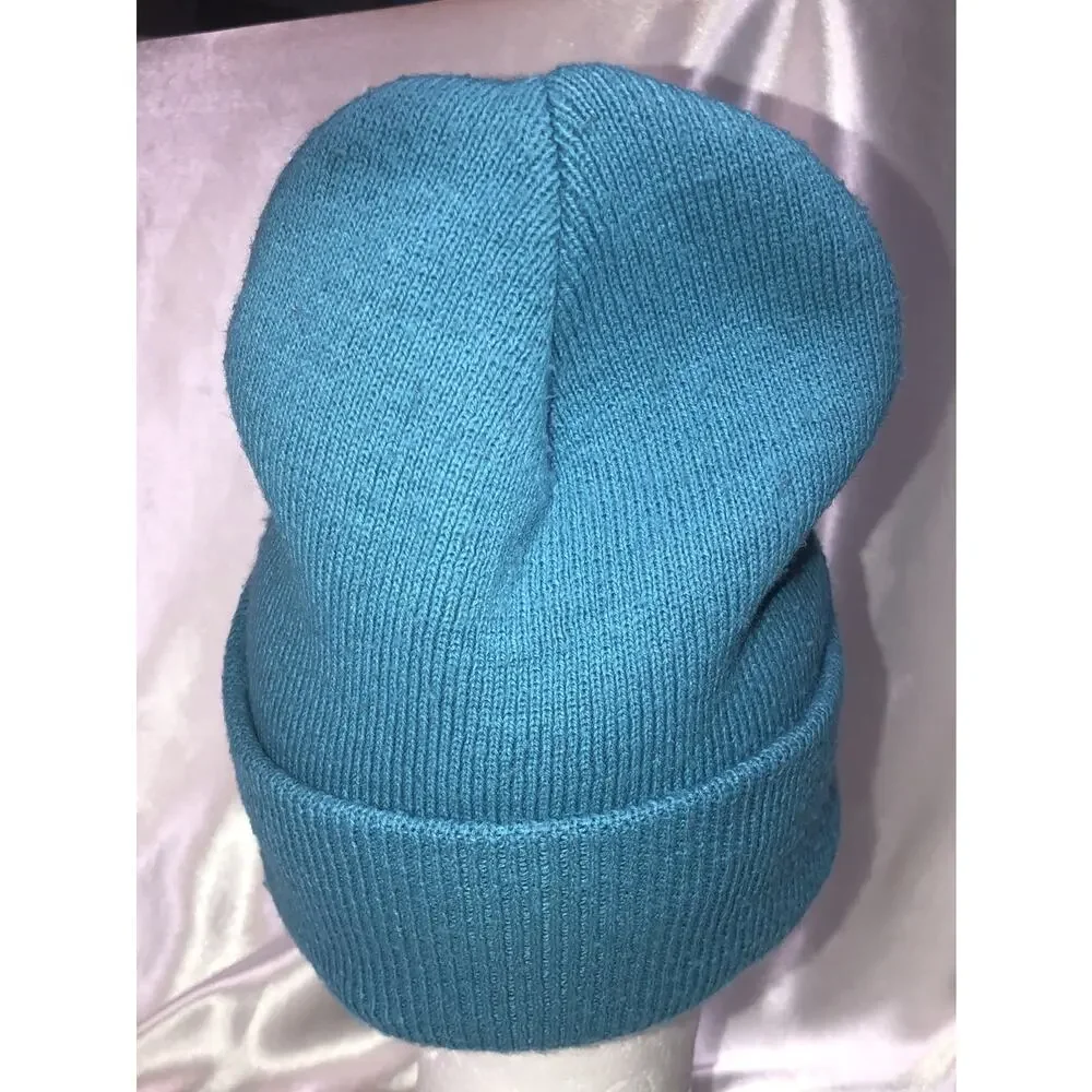 Carhartt Beanie Child Youth Blue Knit Hat One Size Logo AH8905